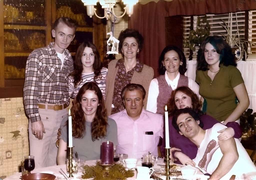 Alfred with daughters, Mary, Victoria, Aldo, and David - Carmel